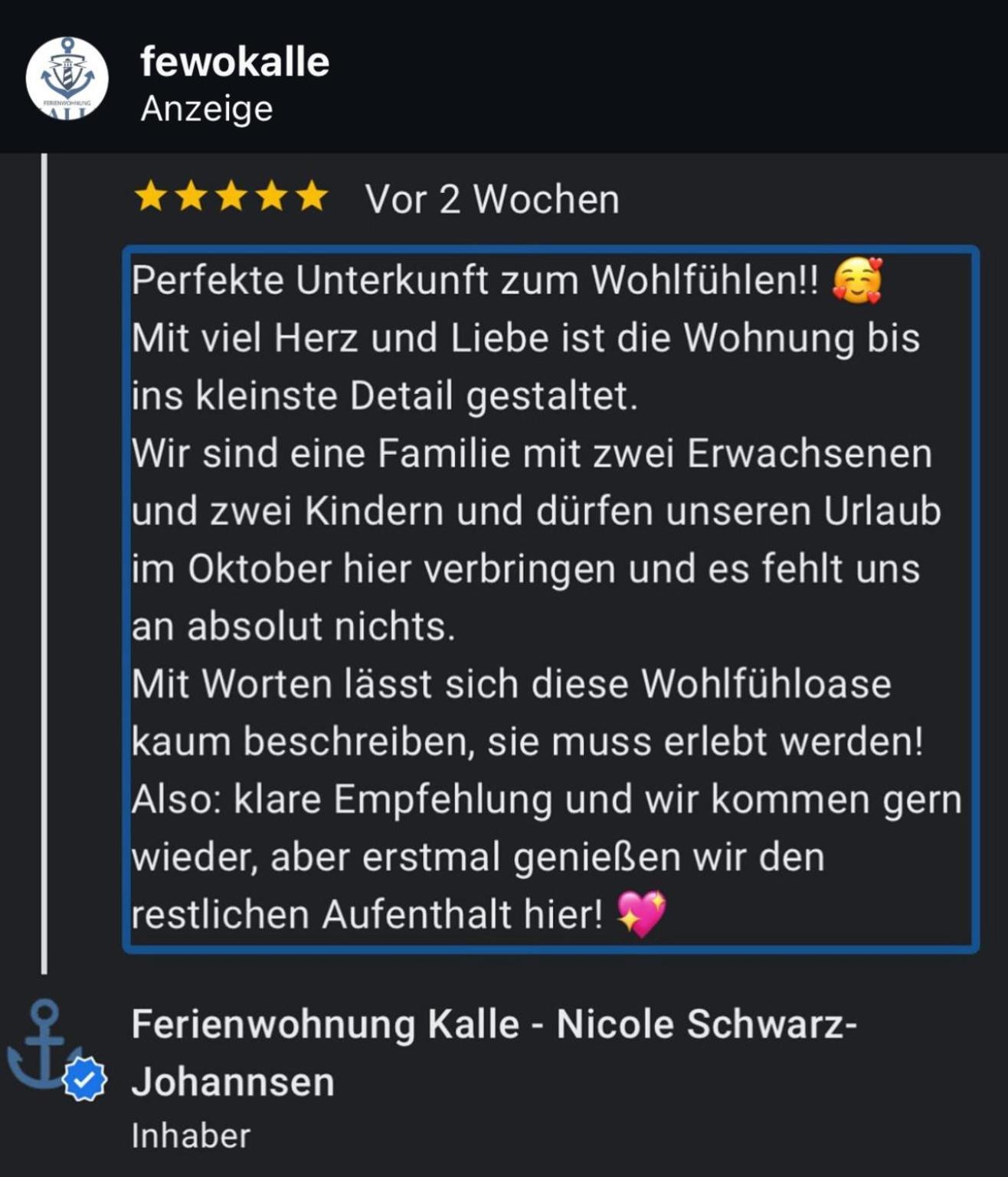 Ferienwohnung Kalle Osterbruch Exteriör bild